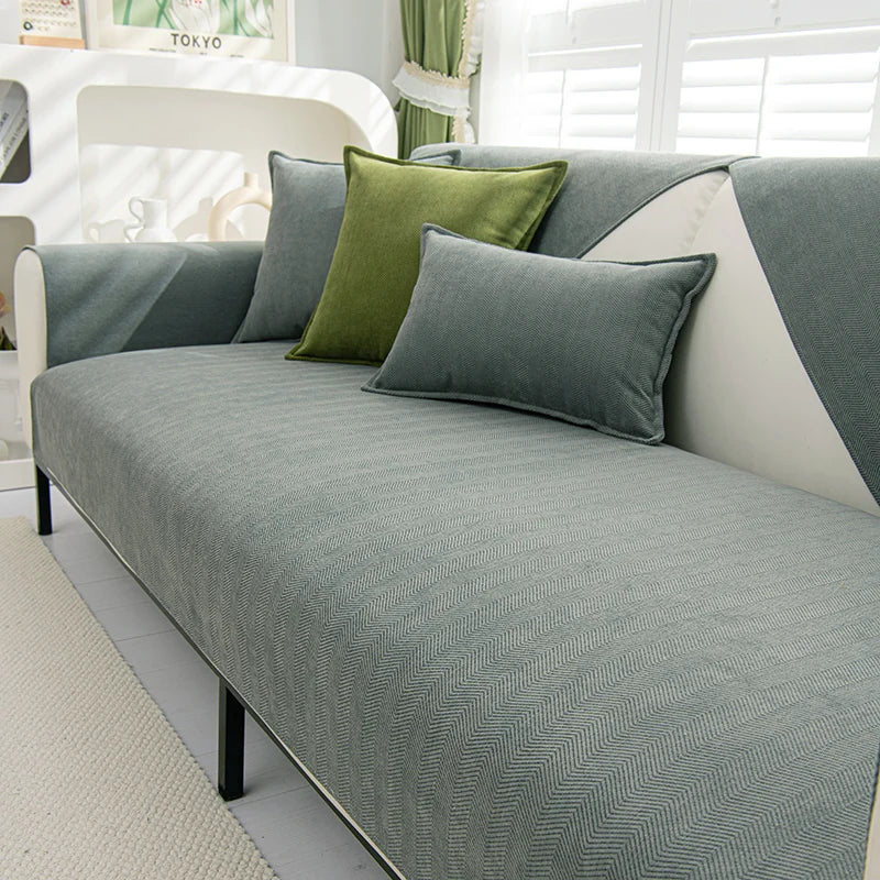 FancySofas Bankhoes - Chenille Herringbone